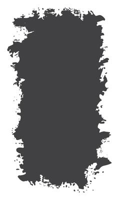 Abstract Black Ink Stain Watercolor Rough Rustic Vertical Frame Background with Copy Space for Banner