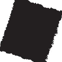 Simple Abstract Black Ink Stain Rough Rustic Square Paper Background with Copy Space vector
