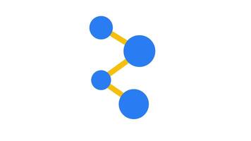 A stylized representation of molecular DNA structures connected through bonds, emphasizing chemical interactions within genetic material video