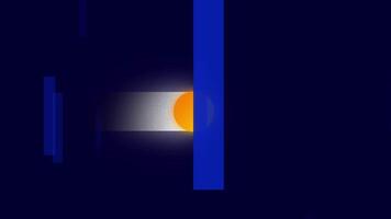 A futuristic data stream flows through a dark cosmic background, symbolizing the digital transmission of interstellar knowledge and space communication. video