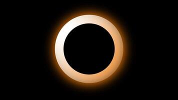A total solar eclipse radiates golden light from its edges, symbolizing cosmic cycles, alignment, and the breathtaking spectacle of celestial events video