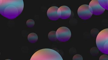 A cluster of iridescent space bubbles floats weightlessly, symbolizing cosmic energy, micro-universes, and the beauty of zero gravity. video