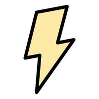 Power icon in flat line style representing energy electricity and strength ideal for technology engineering and sustainability concepts. vector