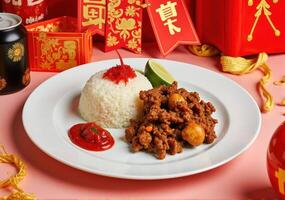Chinese new year 2020 - beef rendang photo