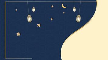 Beautiful Islamic Blank Background with Subtle and Spiritual Animation, Animation Background with Peaceful Islamic Design video