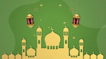 Ramadan Blank Animation Background with Peaceful Islamic Design, Motion Background with Soft and Elegant Style video