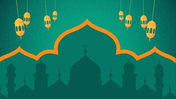 Islamic Geometric PaSerene Islamic Blank Background for Worship and Prayer, Lattern Animation with Seamless Loop Background video