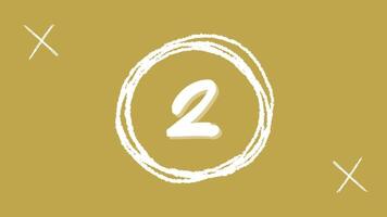 Countdown 3-2-1 with Smooth Animation Welcome Screen Background video