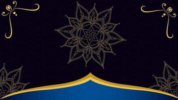 Islamic Geometric Pattern Animation with Seamless Loop Background, Blank Animation with Smooth and Aesthetic Design video