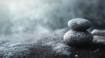 Serene Stacked Stones for Relaxation and Calm photo