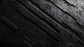 Abstract textures with sharp lines cutting through a dark textured pattern A dark background punctuated by stark geometric highlights photo