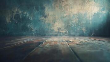 Moody textured backdrop with rustic charm evoking a sense of mystery and artistic atmosphere in a studio or indoor space photo