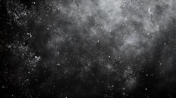 A high-contrast abstract textural background showcasing a blend of black and white tones with mottled and speckled elements The overall feel is aged photo