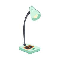 efficient charging lamp wireless item sign vector