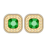 formal cufflinks cartoon vector