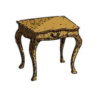 lamp desk sketch hand drawn item vector