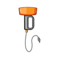 manual drain snake cartoon item illustration vector