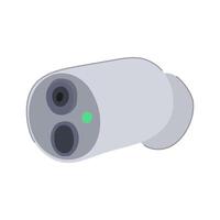 authentication facial recognition camera item illustration vector