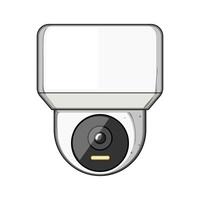 technology facial recognition camera item illustration vector