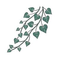 Elegant String of Hearts Display on Bright vector