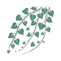 Charming String of Hearts for Home Decor vector