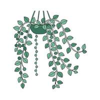 Charming String of Pearls on Clean White vector