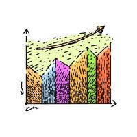 diagram graph sketch hand drawn item vector