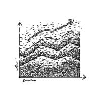 visualization graph sketch hand drawn item vector