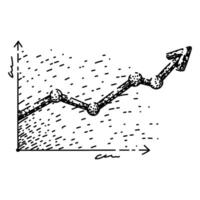 plot graph sketch hand drawn item vector