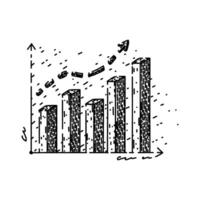 analytics graph sketch hand item drawn vector