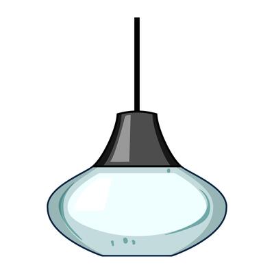 brass pendant lights cartoon illustration