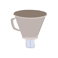mesh reusable coffee filter cartoon item vector