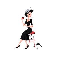 Parisian Cafe Model Design 1 vector