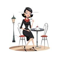 Parisian Cafe Model Design 2 vector