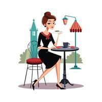 Parisian Cafe Model Design 3 vector
