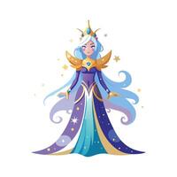 Dreamy Ethereal Fantasy Model vector