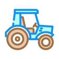 tractor redneck color icon illustration vector