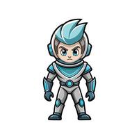 Elegant Futuristic Spacewear Model vector