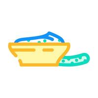 tartar sauce condiment color icon illustration vector