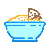hummus condiment color icon illustration vector