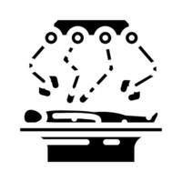 robotic surgery system healthcare innovation glyph icon illustration vector