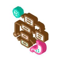 disease prediction algorithm healthcare innovation isometric icon illustration vector