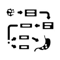 disease prediction algorithm healthcare innovation glyph icon illustration vector