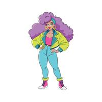 Elegant Retro 80s Fashion Model C 3 vector