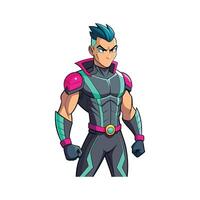 Bold Sleek Cyber Ninja Model Design C 3 vector
