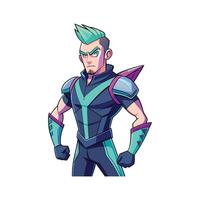Trendy Sleek Cyber Ninja Model Design C 1 vector