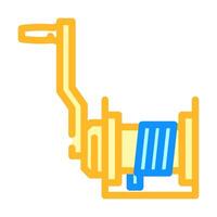 winch handle sailing sport color icon illustration vector