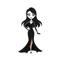 Elegant Stylish Gothic Model Create Fashion Model Cart 2 vector