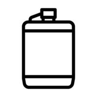 hip flask titanium ultralight line icon illustration vector