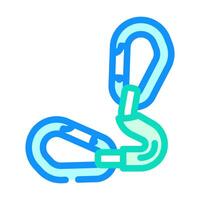 gear hooks titanium ultralight color icon illustration vector